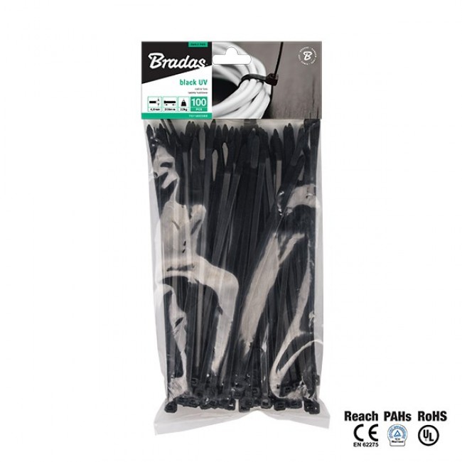 Bradas TS1188550B cable tie Black 100 pc(s) Bradas TS1188550B cable tie Black 100 pc(s)