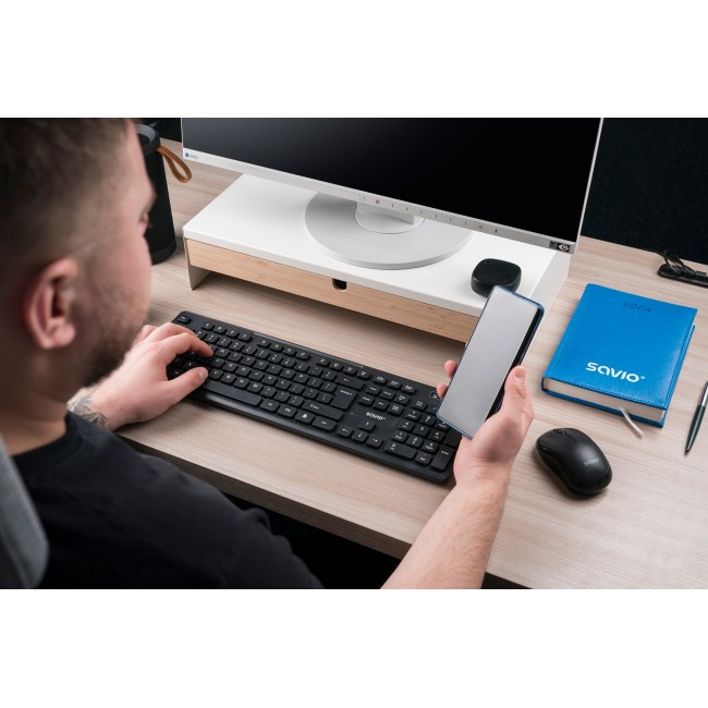 Savio KB-02 keyboard Home/Office USB QWERTY Black Savio KB-02 keyboard Home/Office USB QWERTY Black