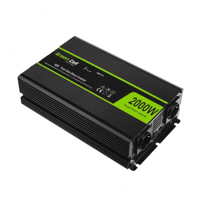 Green Cell INV11 power adapter/inverter Auto 2000 W Black Green Cell INV11 power adapter/inverter Auto 2000 W Black