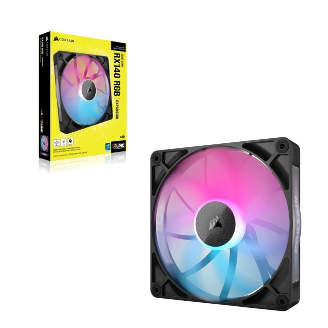 Corsair iCUE LINK RX140 RGB Computer case Fan 14 cm Black 1 pc(s)