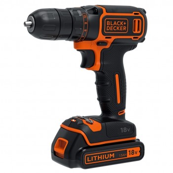 Black & Decker BDCDC18KB-QW, Pistol grip drill, 1 cm, 2.5 cm, 1 cm, 650 RPM, 30 N m
