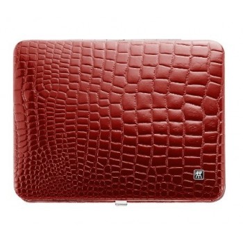 Zwilling Classic Inox Manicure Set Leather Case, 10 Pieces - Red