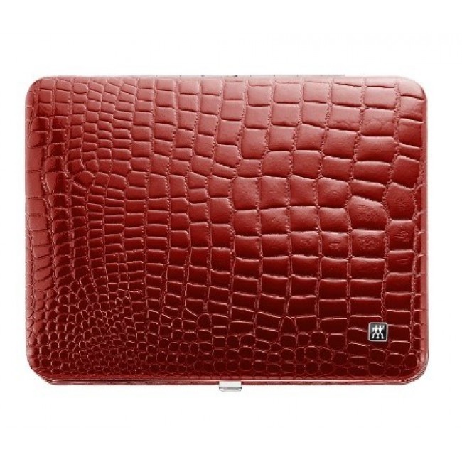 Zwilling Classic Inox Manicure Set Leather Case, 10 Pieces - Red Zwilling Classic Inox Manicure Set Leather Case, 10 Pieces - Red