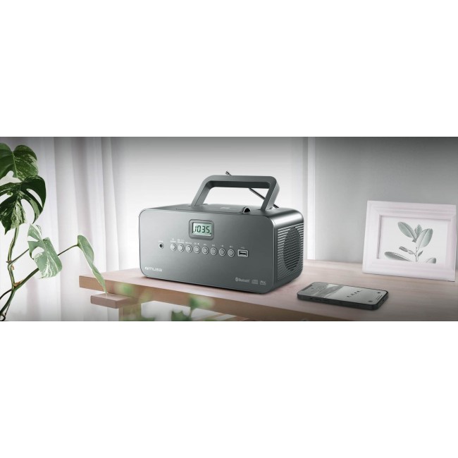 Muse M-30 BT Digital 2 W FM, MW, PLL Grey MP3 playback Muse M-30 BT Digital 2 W FM, MW, PLL Grey MP3 playback