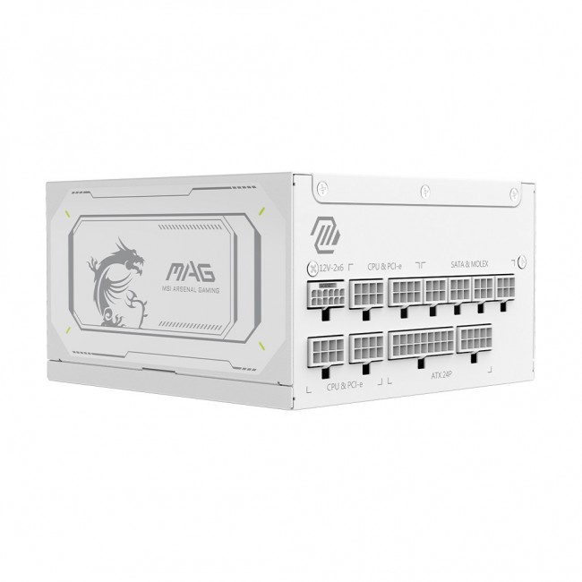 MSI MAG A1000GL PCIE5 WHITE power supply unit 1000 W 24-pin ATX ATX