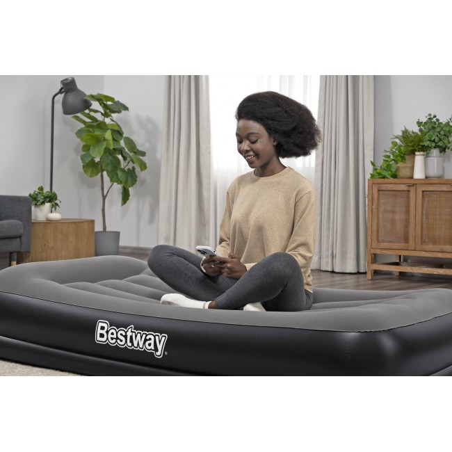Bestway Tritech Twin Air Mattress with Built-in USB Pump 1.91 m x 97 cm x 36 cm