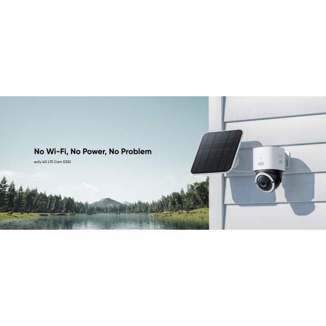 Anker Eufy 4G LTE S330 Outdoor Camera With Solar Panel T86p2321 white Anker Eufy 4G LTE S330 Outdoor Camera With Solar Panel T86p2321 white