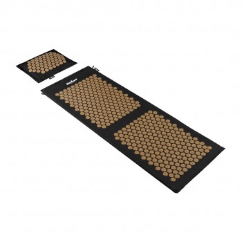 Mata zdrowotna ECO z kolcami do akupresury z poduszką, 130x50cm, XXL, z ote kolce, Rebel Active