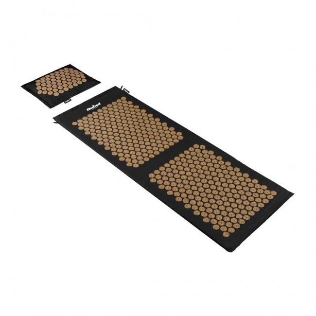 Mata zdrowotna ECO z kolcami do akupresury z poduszką, 130x50cm, XXL, z ote kolce, Rebel Active