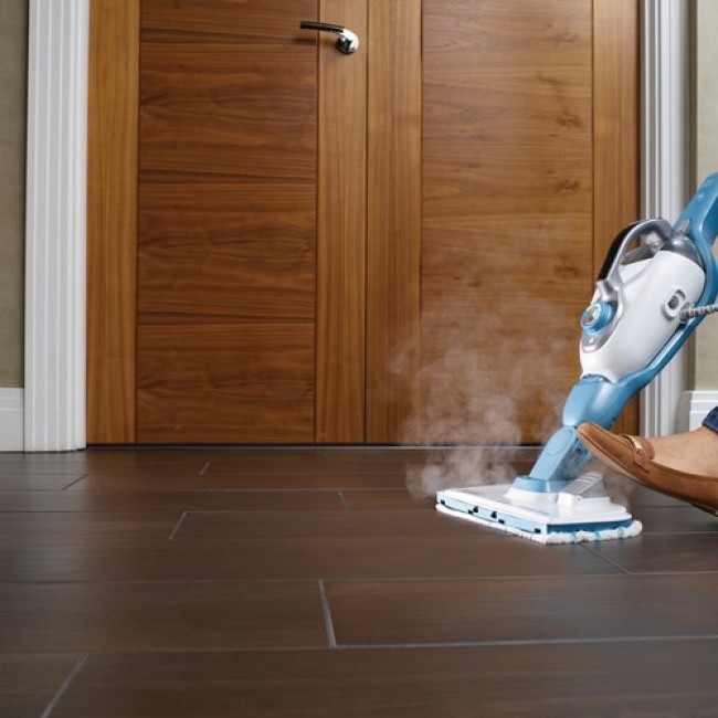 Black & Decker FSMH1321J steam cleaner Steam mop 0.5 L 1300 W Blue, White