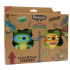 FUGGLER S2 SWAP & STYLE FIGURES - 2 PACK (LEONARDO & MICHELANGELO)