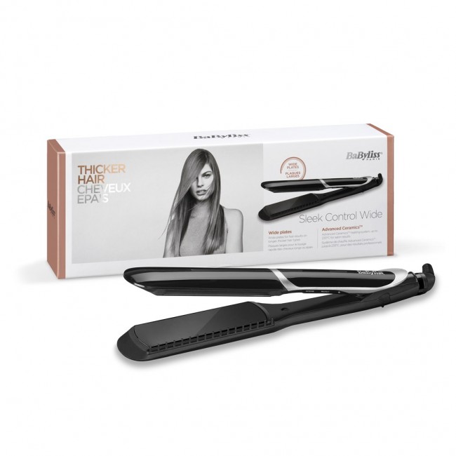 BaByliss Sleek Control Wide Straightening iron Warm Black 98.4