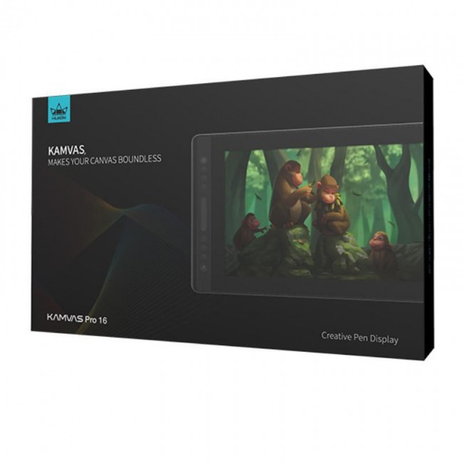 HUION Kamvas Pro 16 graphic tablet 5080 lpi 344.16 x 193.59 mm USB Black HUION Kamvas Pro 16 graphic tablet 5080 lpi 344.16 x 193.59 mm USB Black