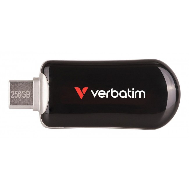Verbatim Plectra USB-C Flash Drive Black 256GB Verbatim Plectra USB-C Flash Drive Black 256GB