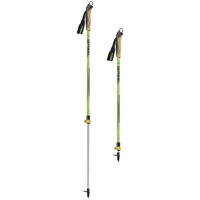 Trekking poles Ski Touring Gabel Altaquota Winter FL lime green Trekking poles Ski Touring Gabel Altaquota Winter FL lime green
