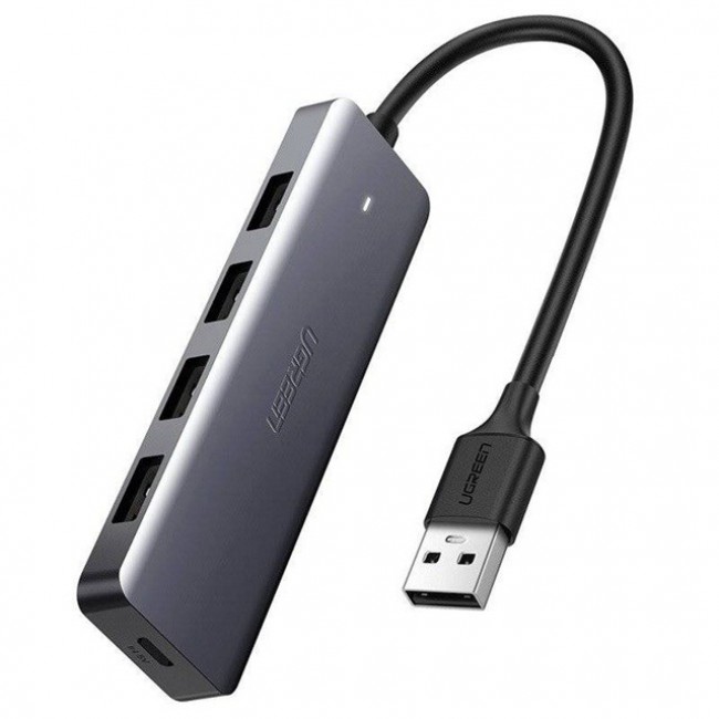Ugreen Hub 4-in-1 USB-C Adapter to 4 USB 3.0 + USB-C Grey