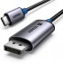 Ugreen CM556 Cable with USB-C and DisplayPort 8K connectors, 1 m long - grey