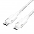 Vention USB-C to C cable, braided, 3A, 480Mbps, 60W, 1m, WH