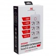 Maclean power strip, 6 socket extension + 4xUSB, 110-240V AC 50/60Hz, 2.1A max 2500W, 1.5 m, white, MCE389 W Maclean power strip, 6 socket extension + 4xUSB, 110-240V AC 50/60Hz, 2.1A max 2500W, 1.5 m, white, MCE389 W