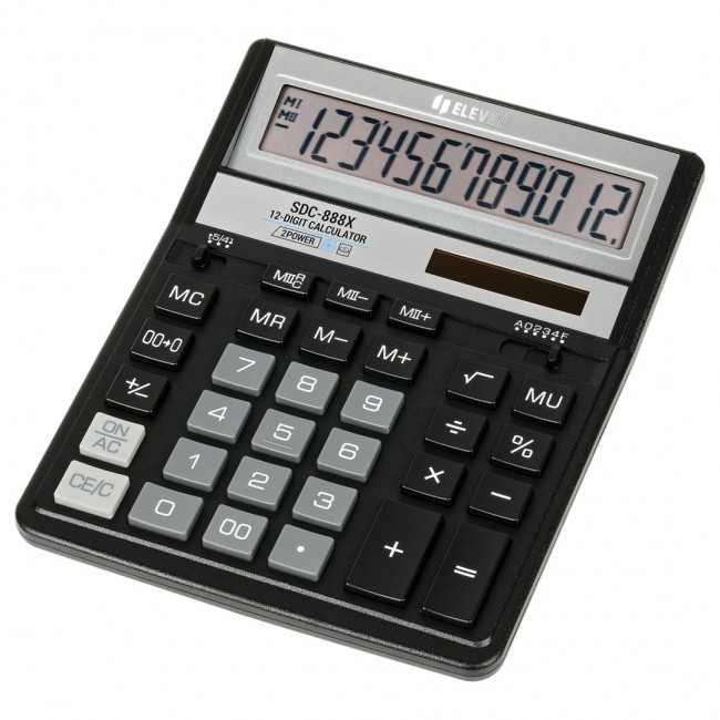 Eleven office calculator SDC-888X-BK