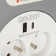 Montis Przed u acz domowy zwijany z USB 10m MT188 2 AC outlet(s) Montis Przed u acz domowy zwijany z USB 10m MT188 2 AC outlet(s)
