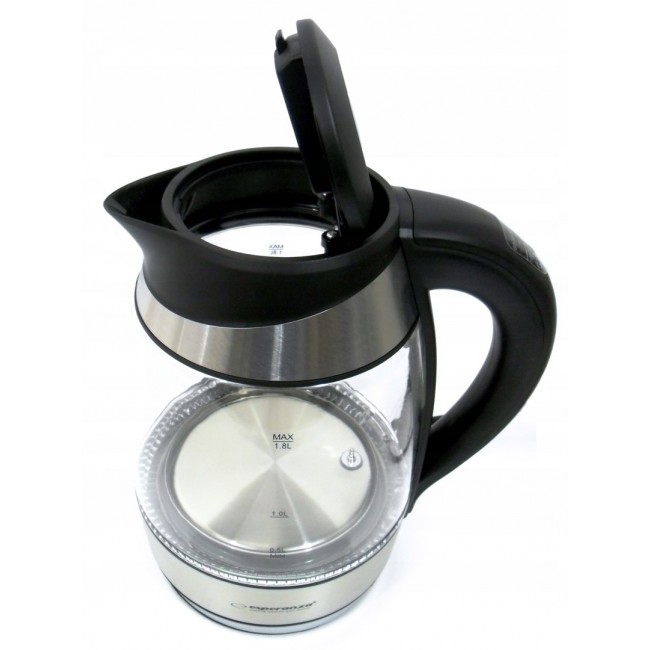 Esperanza EKK026 electric kettle 1.7 L Black,Transparent 2200 W Esperanza EKK026 electric kettle 1.7 L Black,Transparent 2200 W