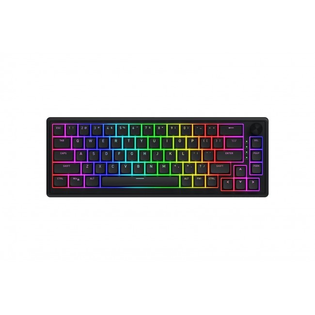 HATOR Skyfall 65 Wired, Mechanical, USB-C, Aurum Sterling, 70M clicks, RGB, Black, 790g