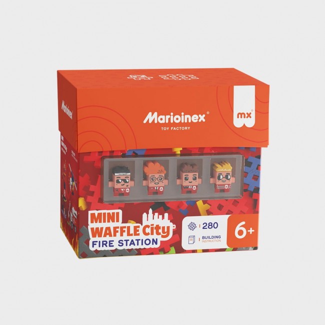 Marioinex Mini Waffle Building Blocks City: Fire Station, 280 pieces Marioinex Mini Waffle Building Blocks City: Fire Station, 280 pieces