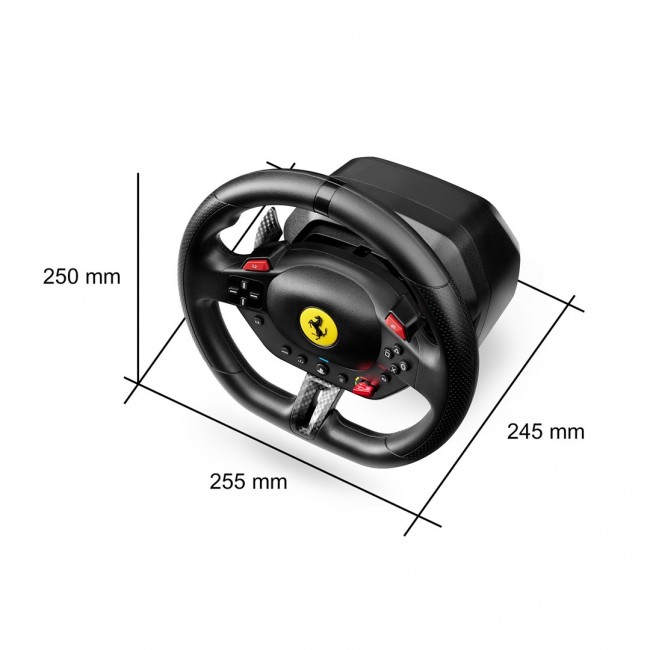 Thrustmaster T98-P Ferrari 296 GTB Black USB Steering wheel + Pedals Analogue / Digital PC, PlayStation 4, PlayStation 5