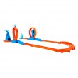 Hot Wheels Track Builder Track Creator Triple Loop Pack & 1:64 Scale Toy Car, Track-Building Set