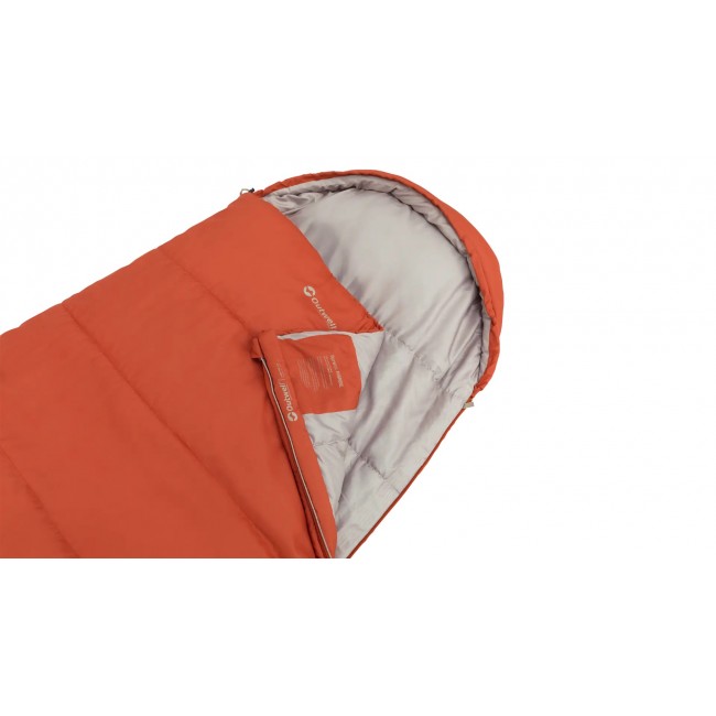 Outwell 230477 sleeping bag Adult Semi-rectangular sleeping bag Polyester Orange