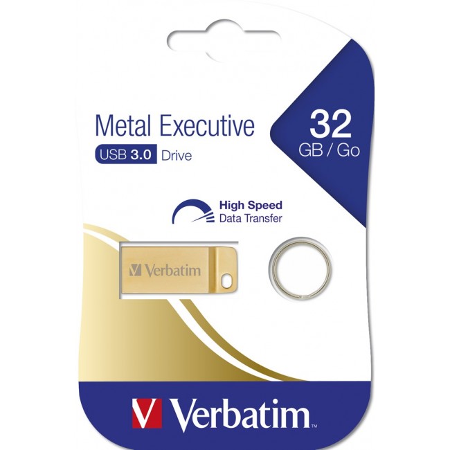 Verbatim Metal Executive 32 GB - USB 3.0 Drive Gold Verbatim Metal Executive 32 GB - USB 3.0 Drive Gold