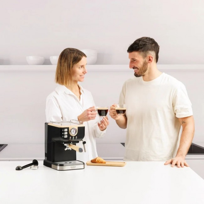 Taurus Onyx Moka 1050 W 20 bar wooden piston-style espresso machine