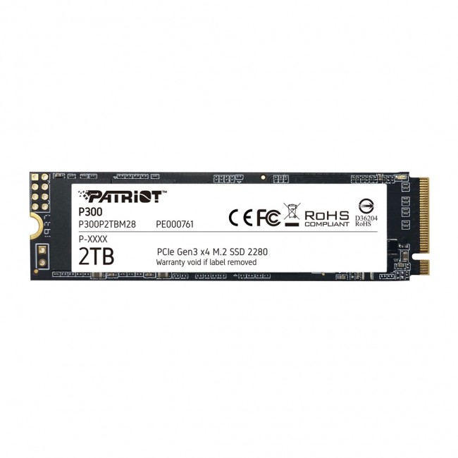 Patriot Memory P300 M.2 2000 GB PCI Express 3.0 NVMe Patriot Memory P300 M.2 2000 GB PCI Express 3.0 NVMe