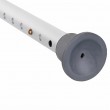 Round aluminium shower stool