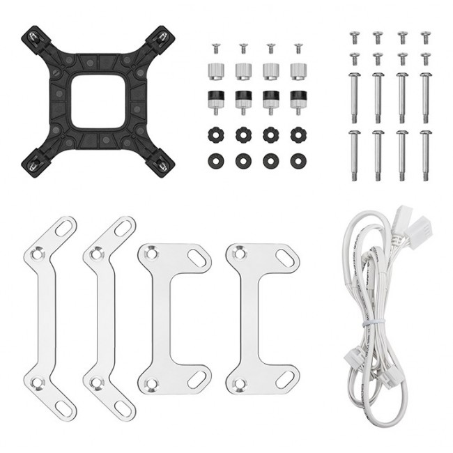 DeepCool LM240 WH Processor Liquid cooling kit 12 cm White 1 pc(s) DeepCool LM240 WH Processor Liquid cooling kit 12 cm White 1 pc(s)