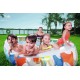 Bestway Inflatable Elliptic Family Pool 2.29m x 1.52m x 51cm - blue