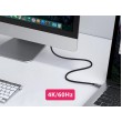 Equip USB-C to C Active Optical Cable, 7.5m, PD 60W, 4K/60Hz, 10Gbps, Video + Data + PD