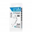 Charger GaN 2x USB-C Quick Charge 3.0 45W PD white