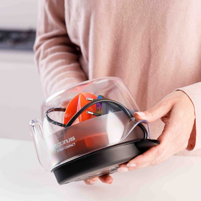 Taurus CITRUS COMPACT Hand juicer 30 W Black, Orange, Transparent