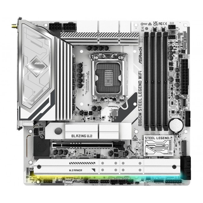 Asrock B860M Steel Legend WiFi Intel B860 LGA 1851 (Socket V1) micro ATX Asrock B860M Steel Legend WiFi Intel B860 LGA 1851 (Socket V1) micro ATX