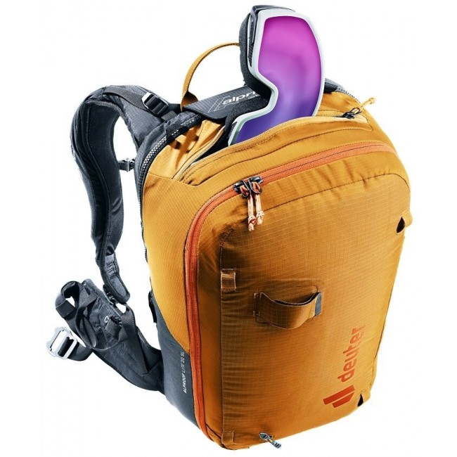 DEUTER Alproof Lite 20 SL Backpack Cinnamon/Black + DEUTER Wash Center I Toiletry Bag Raisin/Caspia