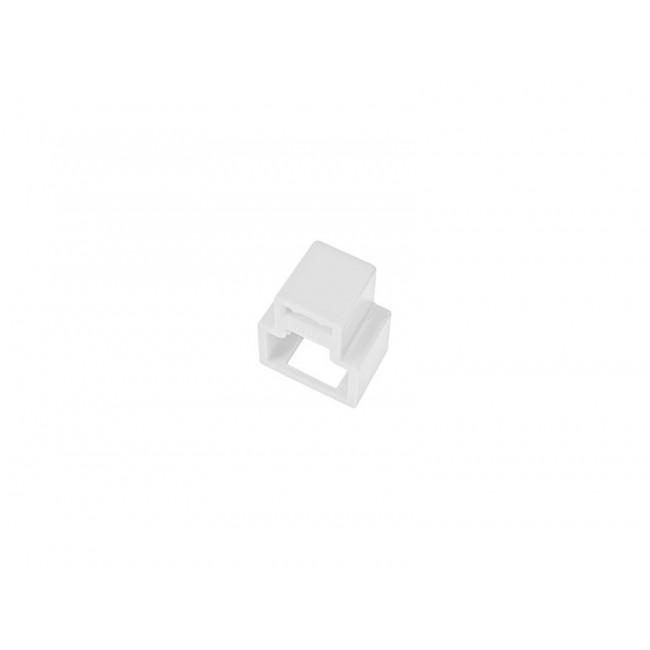 Blokada wtyku RJ45 przed nieautoryzowanym wypięciem, kolor bia y (opakowanie 24 szt. + klucz) ALANTEC