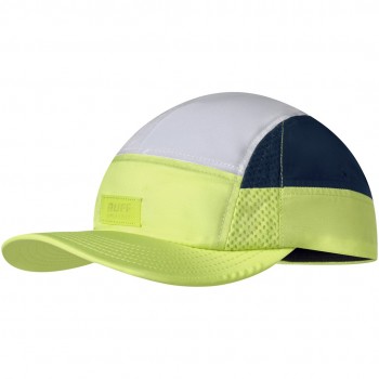 Czapka z daszkiem BUFF 5 PANEL GO CAP DOMUS LIME S/M L/XL