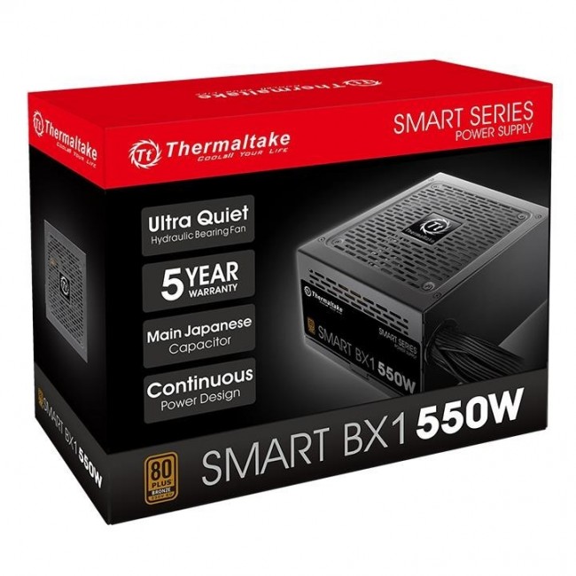 Thermaltake Smart BX1 power supply unit 550 W 24-pin ATX ATX Black