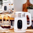 Adler AD 1305WG electric kettle 1.7 L 2200 W Transparent, Gold, White
