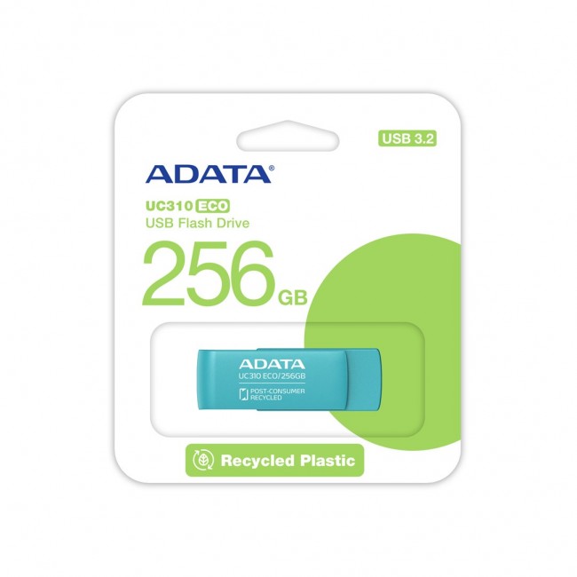 ADATA UC310 ECO USB flash drive 256 GB USB Type-A 3.2 Gen 1 (3.1 Gen 1) Green