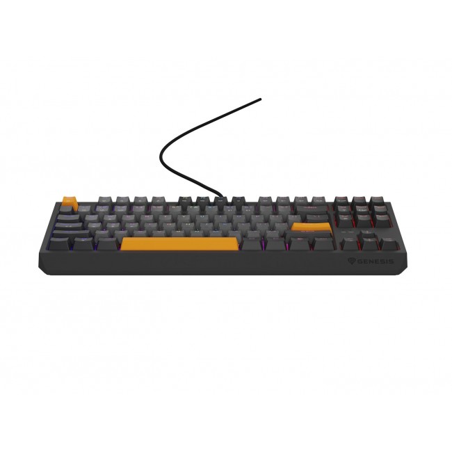 GENESIS Thor 230 TKL keyboard Gaming USB + RF Wireless + Bluetooth QWERTY Black, Grey, Orange