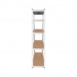 Rebel RB-1250 Metal Storage Rack Cabinet Shelves 175kg x5 180x90x40cm Galvanized Folding MDF