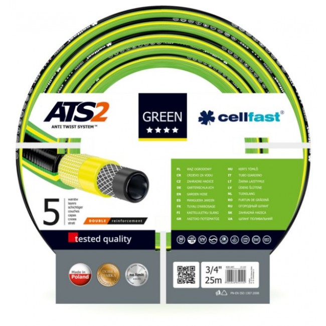 Garden hose Cellfast 15-120 GREEN ATS2 3/4 Garden hose Cellfast 15-120 GREEN ATS2 3/4